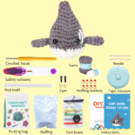 1set Shark Crochet Kit For Beginners
