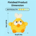 Crochet Beginners Kit Bright Yellow Chick Doll Amigurumi