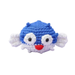 Crochet Kit Creative Cartoon Series Weird Pufferfish Simple Handmade Fabric Decorations Material Package Non Finished Products