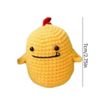 Cute Dinosaur Diy Crochet Kit For Beginners Yellow