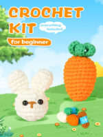 Handmade Diy Woven Rabbit Carrot Doll Crochet For Beginner