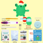 Mushroom Frog Diy And Complete Crochet Kit For Beginners, Experts, Adults, And Kids, With Materials And Instruction