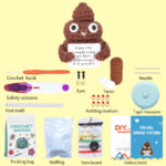 Poop Doll With Card Amigurumi Crochet Kit For Beginners