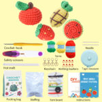 Watermelon Strawberry Pineapple Orange Fruit Diy Crochet Kit