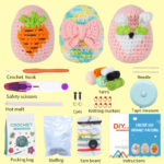 3pcs Easter Egg Ornament Crochet Kit For Beginners
