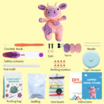 Cow Doll Amigurumi Crochet Kit For Beginners