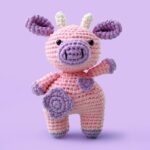 Crochet Kit For Beginners Crochet Animals Kit For Adults Kids Gifts For 1 10 Year Old Girl,teen Gift Toys Birthday Christmas With Step By Step Video Tutorials 8.5 Cow