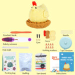 Easter Plush Chicken Amigurumi Crochet Kit For Beginners