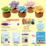 Goulikful Succulent Plants Crochet Kit For Beginners