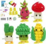 Walking Knitted Vegetable Ornament, Diy Knitting Starter For Adults And Kids With Step By Step Video Tutorials